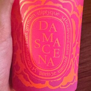 diptyque Damascena Body Lotion — Vibrant Pink & Orange